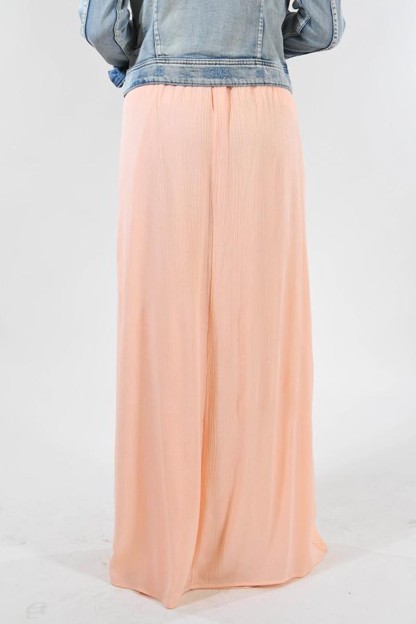 Peach Maxi Skirt