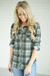 The Essential Plaid Top ~ Checkered Olive