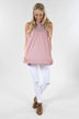 Mauve Pink Lace Tank Top