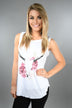 Brokedown Floral Cow Skull Tee