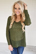 Essential Knit Evergreen Top