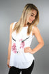 Brokedown Floral Cow Skull Tee