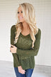 Essential Knit Evergreen Top
