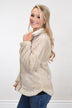 Sherpa Zip Up Jacket ~ Cement