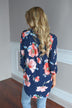 Always Faithful Navy Floral Blouse