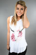 Brokedown Floral Cow Skull Tee
