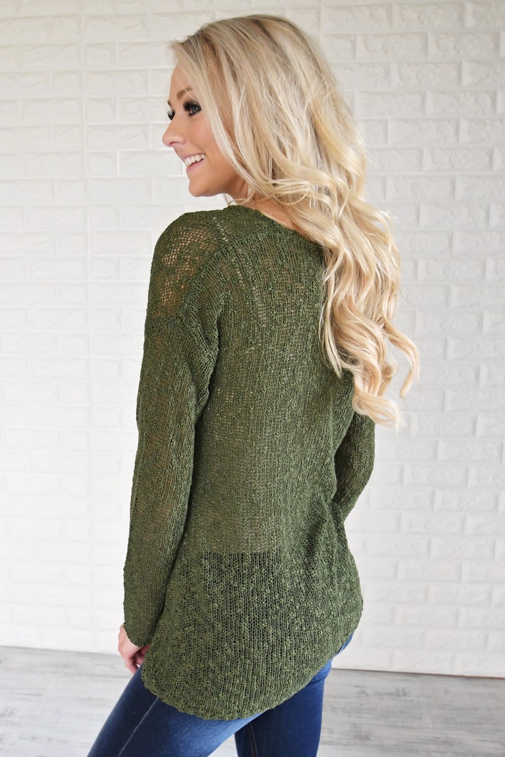 Essential Knit Evergreen Top