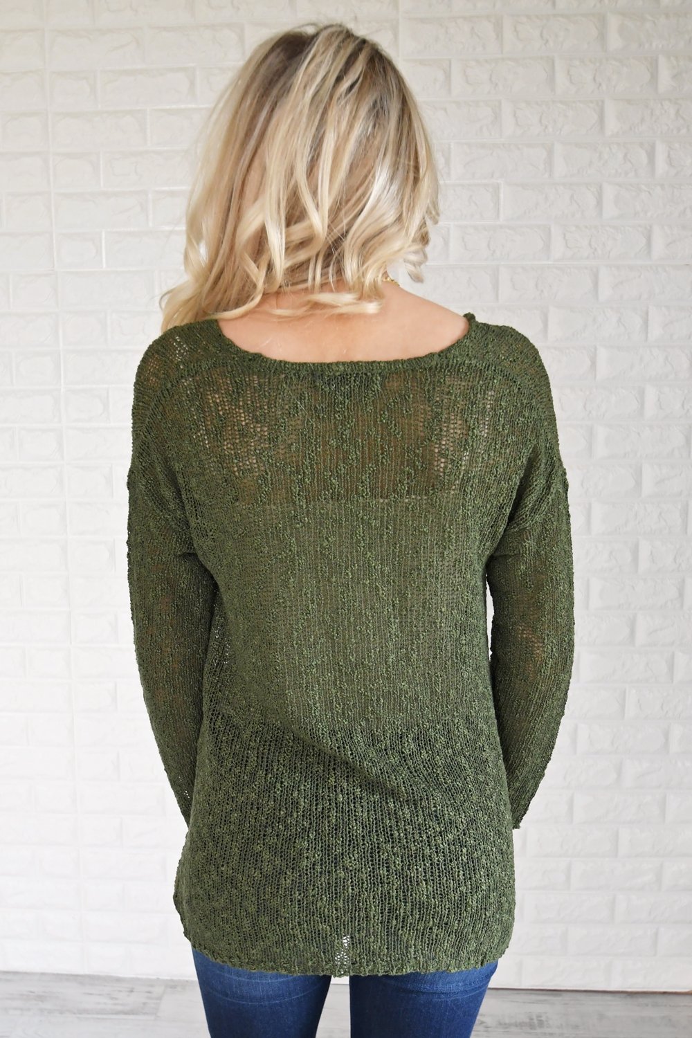 Essential Knit Evergreen Top