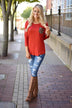 Glam Pocket Top - Rust