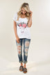 Floral Skull Top