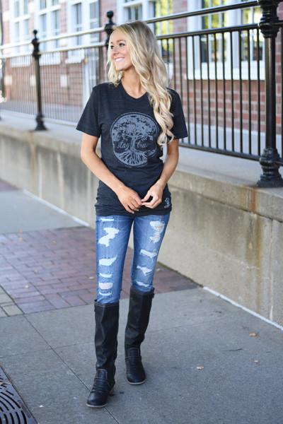 Stay True Tee by OK Tease