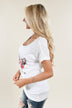 Floral Skull Top