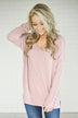 Hold On To Me Sweater ~ Pink