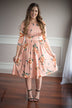 Everything's Peachy Floral Dress