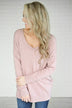 Hold On To Me Sweater ~ Pink