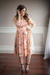 Everything's Peachy Floral Dress