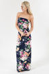 Summer Lovin' Strapless Maxi Dress ~ Navy