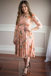 Everything's Peachy Floral Dress