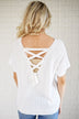 Ivory Back Lace Knit Top