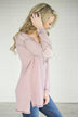 Mauve Elbow Patch Thermal Top
