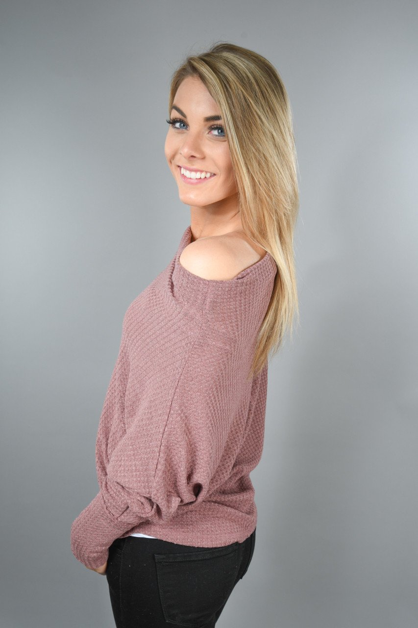 My Favorite Slouchy Top ~ Dark Mauve