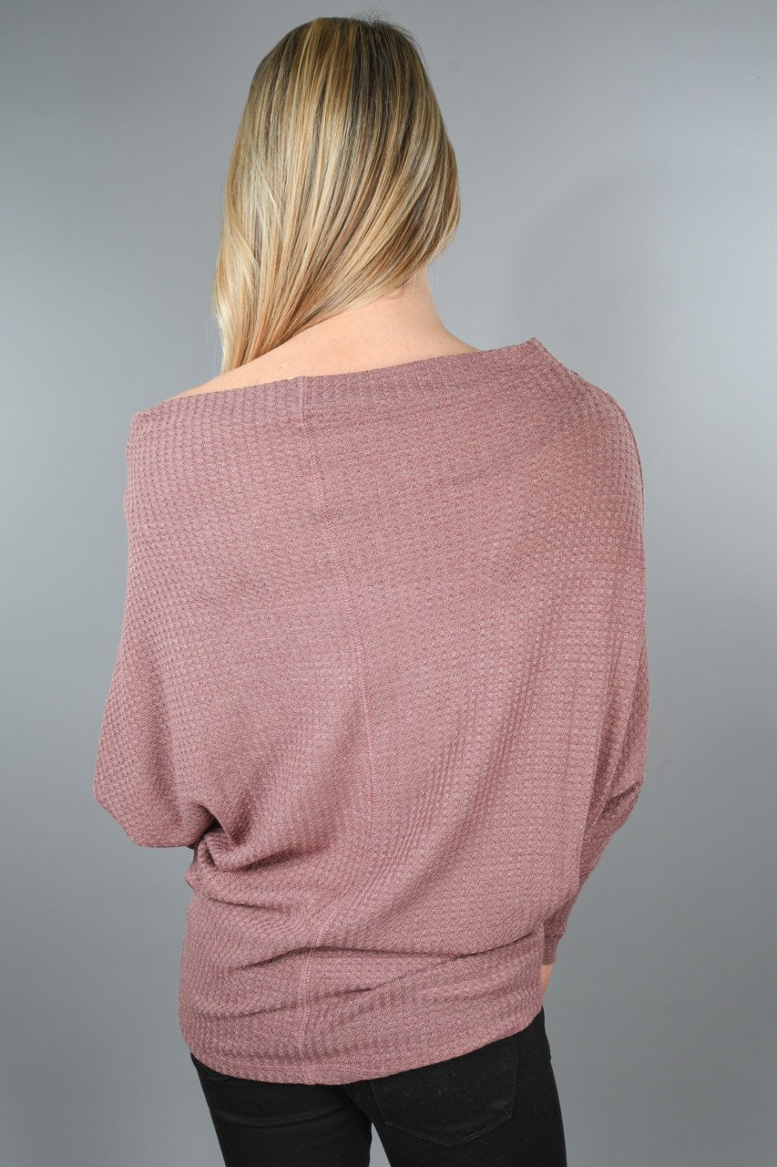 My Favorite Slouchy Top ~ Dark Mauve