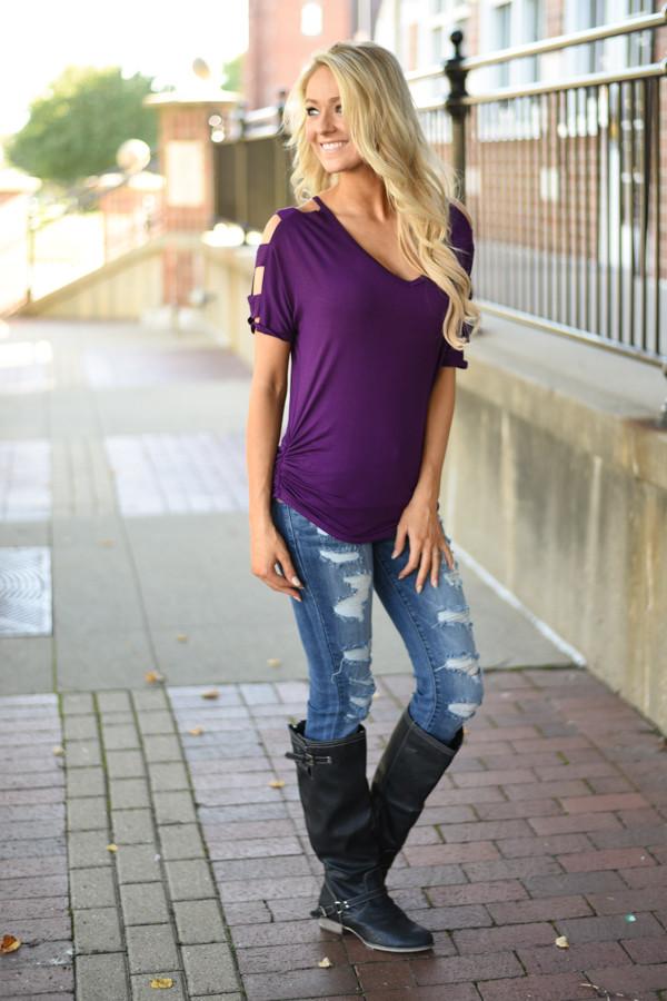 Give'm The Cold Shoulder ~ Purple