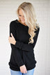 Forever Cozy Tunic Top ~ Black