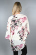 Black and Lilac Floral Kimono
