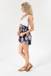 Cream & Floral Romper