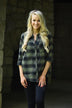 Traditional Olive & Black Plaid Top