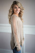 Just for Looks Sweater Top ~ Mocha