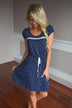 Don't Leave Me Waiting Dress ~ Navy