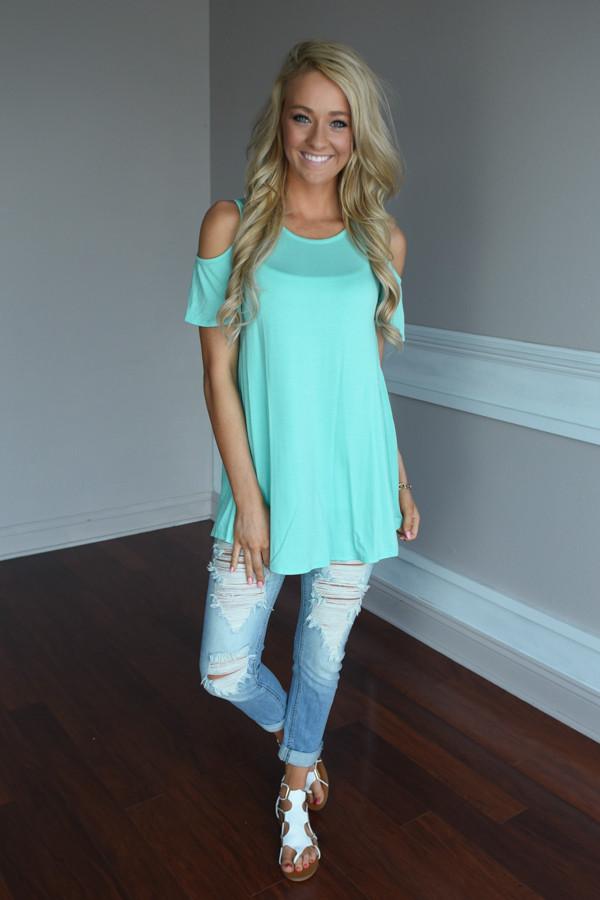 Fine Day Top ~ Turquoise