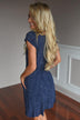 Don't Leave Me Waiting Dress ~ Navy