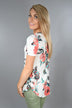 Speechless Floral Top ~ Teal