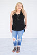 Black Strappy Tank Top
