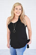 Black Strappy Tank Top