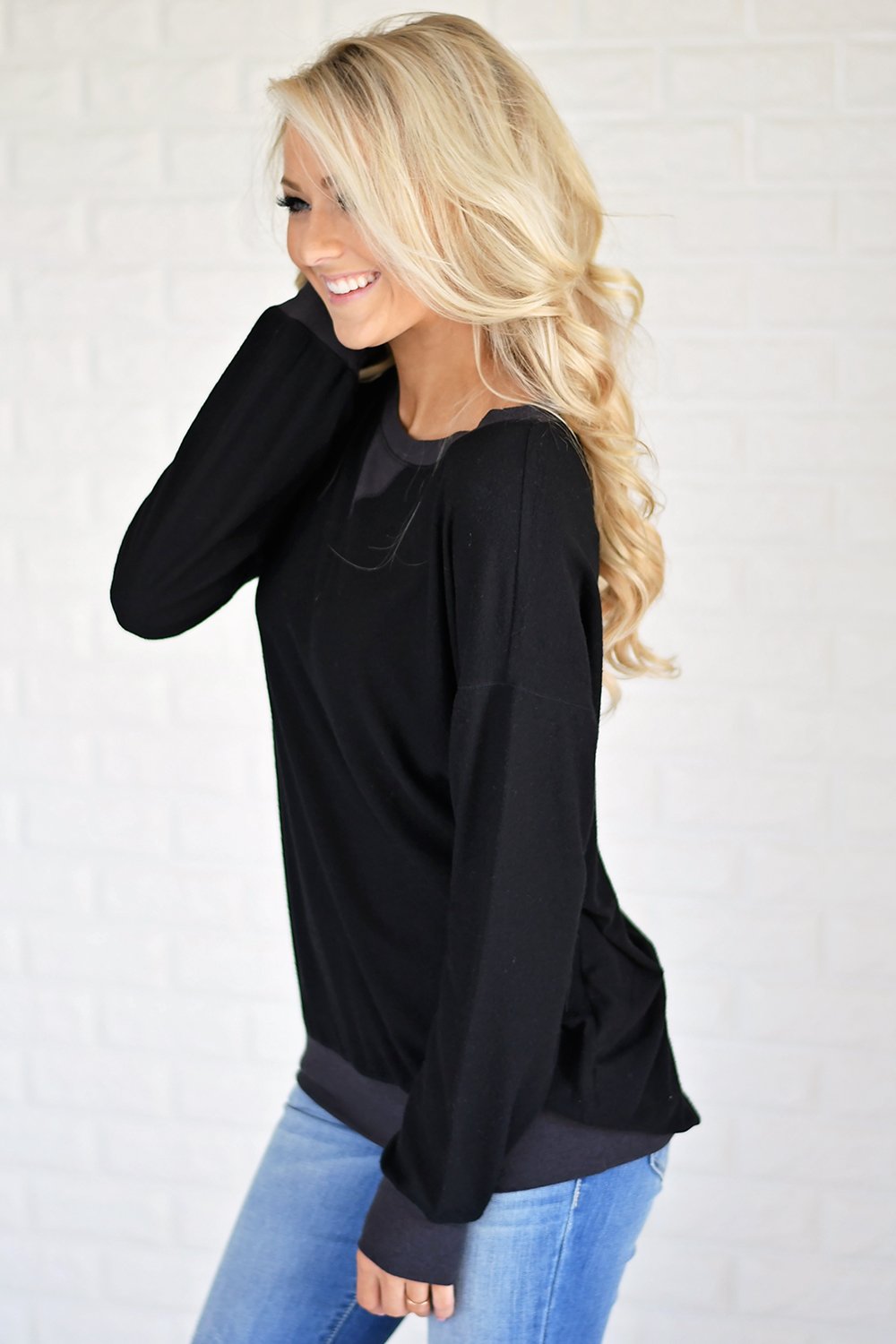Fall for Cozy Top ~ Black