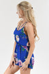 Everly Bright Blue Floral Romper