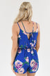 Everly Bright Blue Floral Romper
