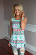 Mint Aztec Tank