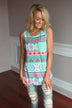 Mint Aztec Tank