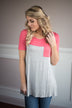 Coral Pocket Top