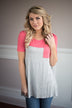 Coral Pocket Top