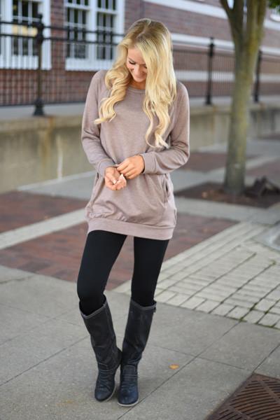 Cozy as a Bug in a Rug Top ~ Mocha
