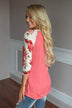 Ivory Sleeve Floral Top