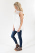 White Lace Tank Top