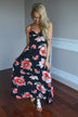 Black Floral Maxi Dress
