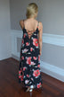 Black Floral Maxi Dress